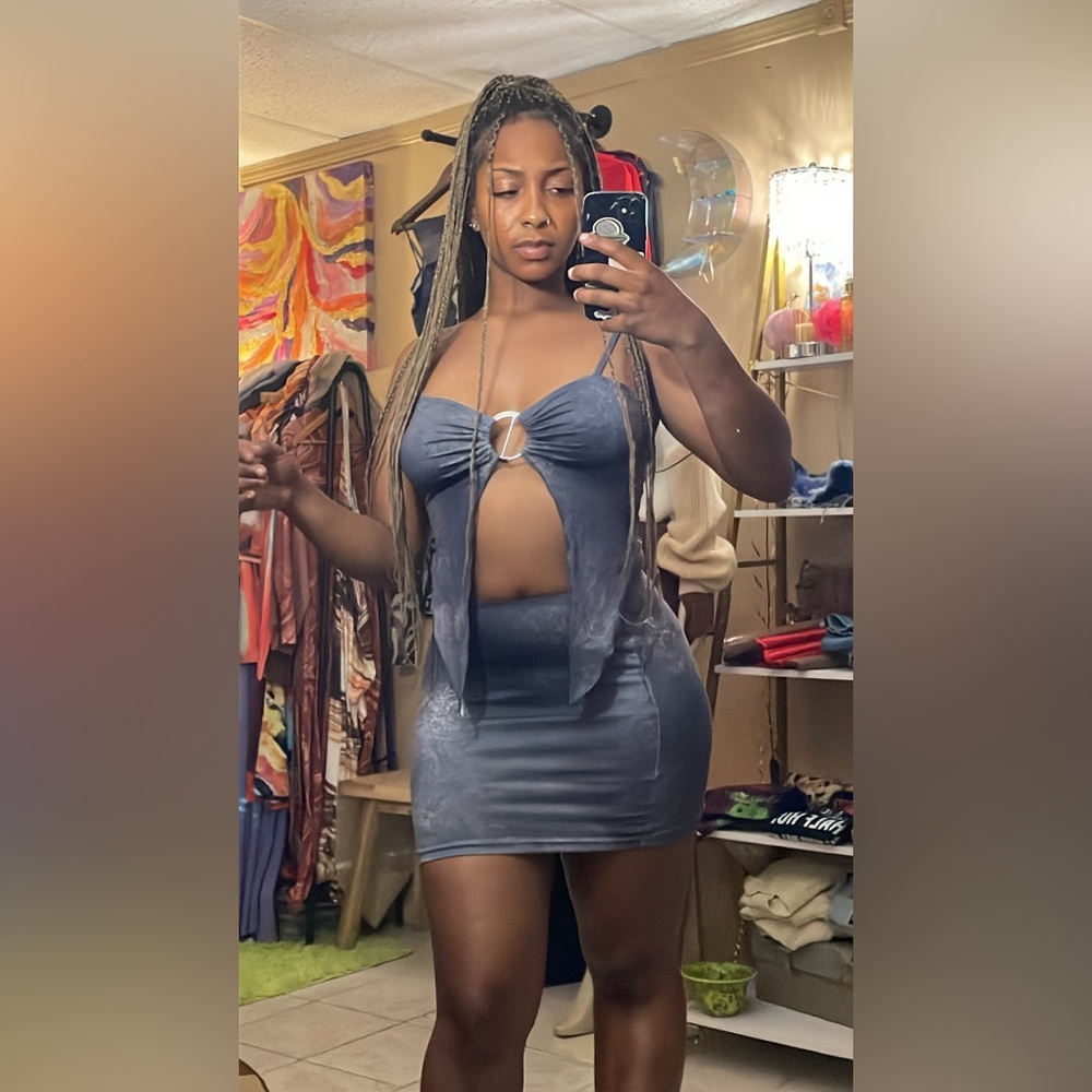Stylish Blue skirt set